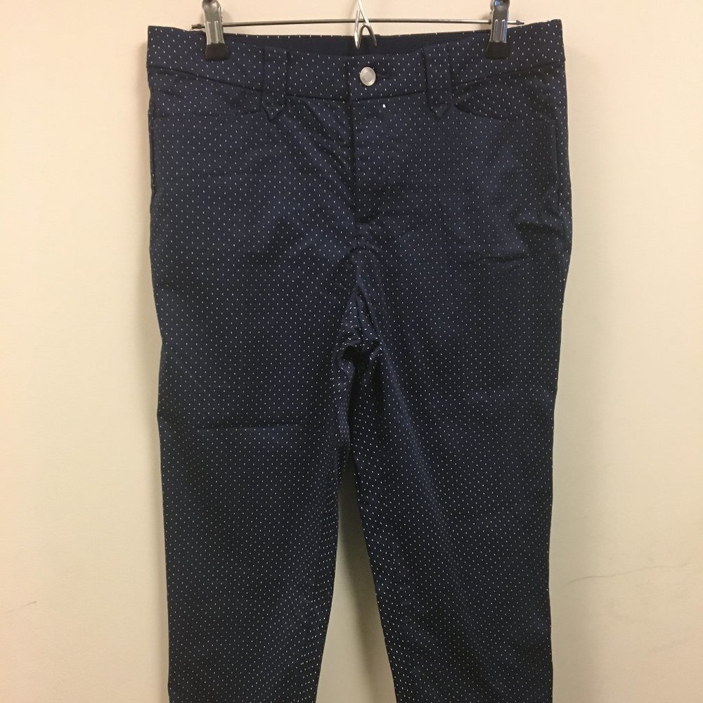 Khakis & Company Navy Blue / White Polka Dot Capri